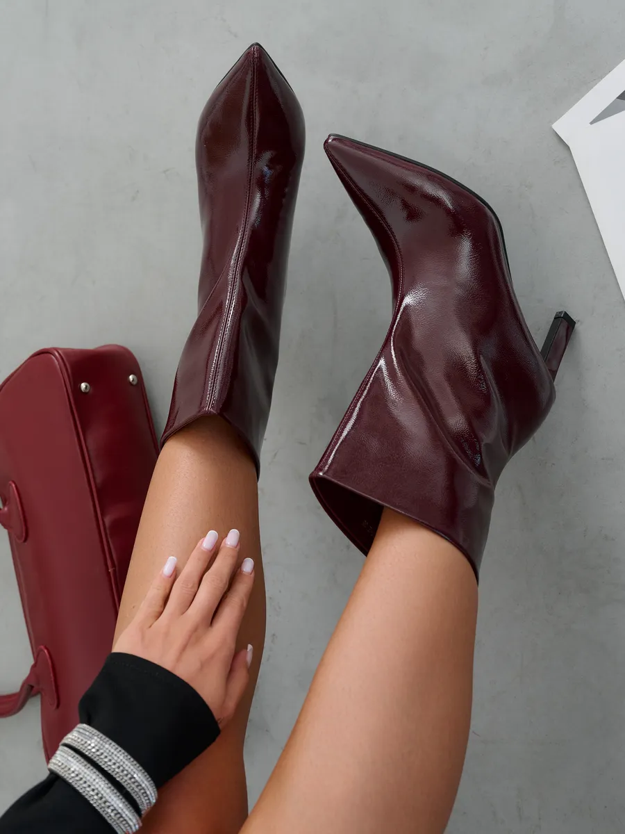 Ботильоны демисезонные на низком каблуке