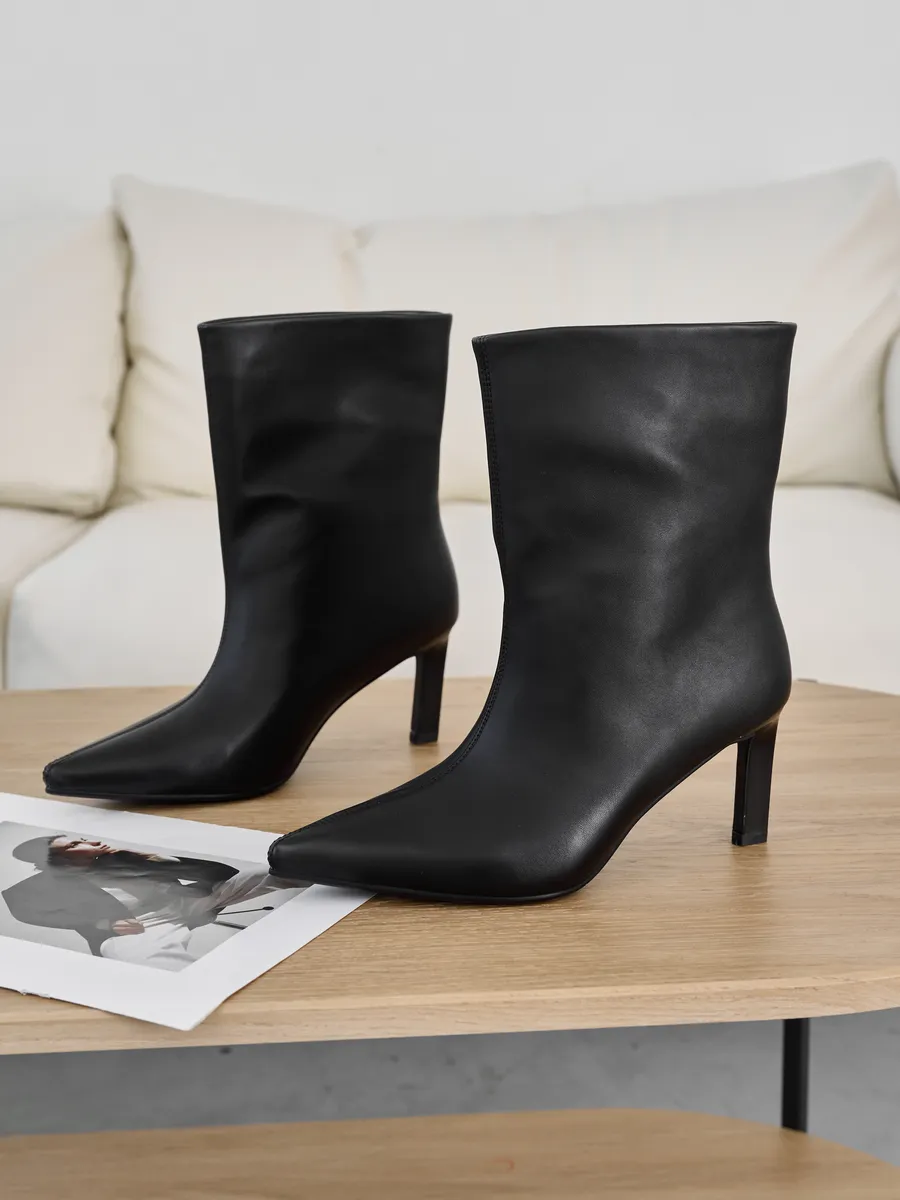 Ботильоны демисезонные на низком каблуке